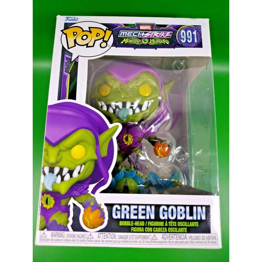 Funko POP! Marvel Monster Hunters Green Goblin 991 Multicolor Bobble Head - Picture 1 of 5